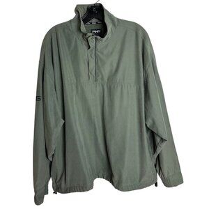 PING Collection Pullover Jacket Mens L Green Quarter Zip Golf Windbreaker Mesh